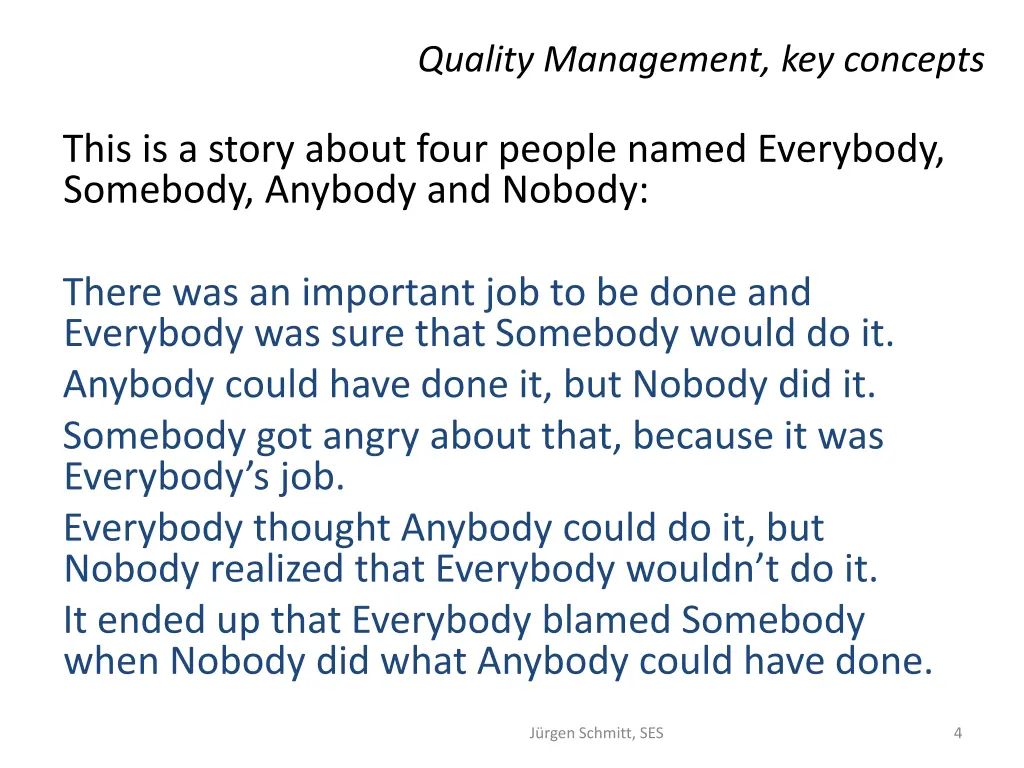 quality management key concepts