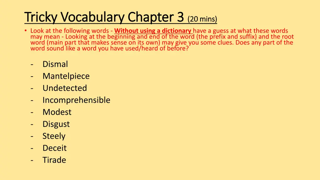 tricky vocabulary chapter 3 tricky vocabulary