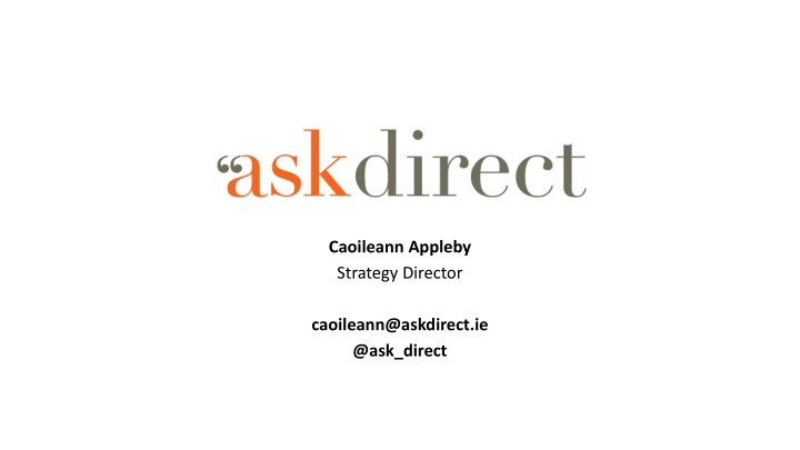 caoileann appleby strategy director