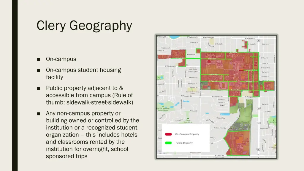 clery geography