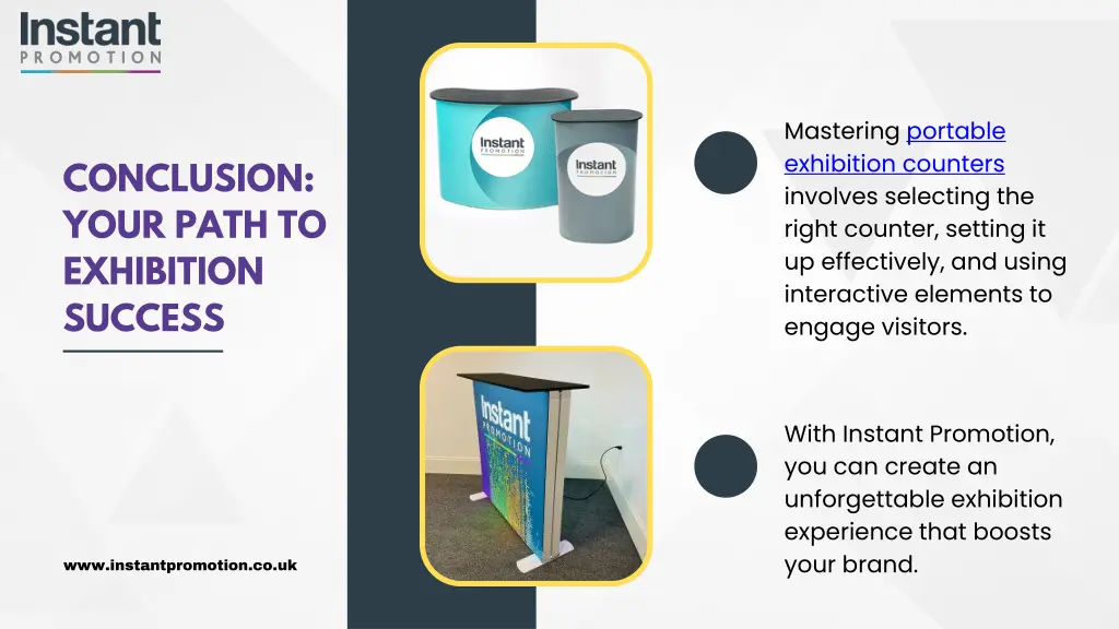 mastering portable exhibition counters involves