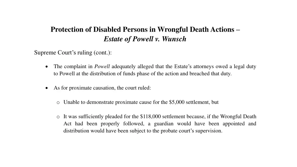 protection of disabled persons in wrongful death 6