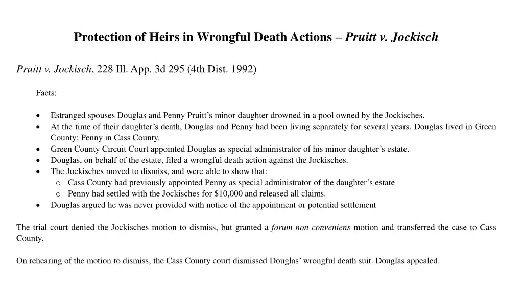 protection of heirs in wrongful death actions 5