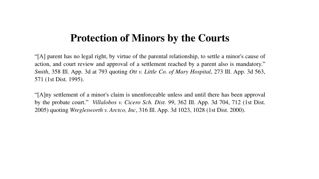 protection of minors by the courts 2