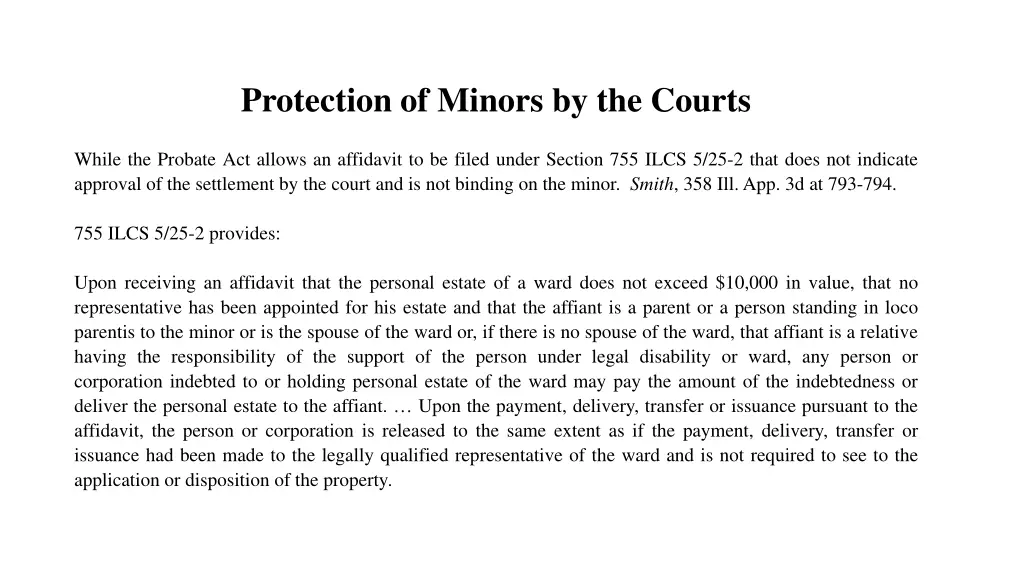 protection of minors by the courts 3