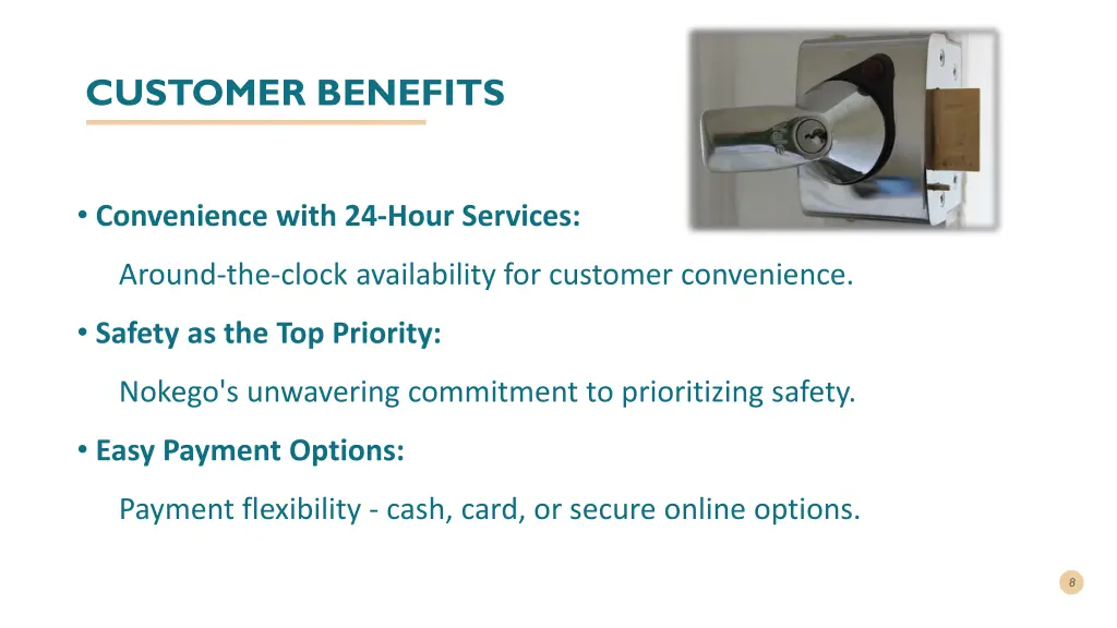 customer benefits