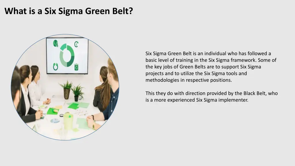 what is a six sigma green belt