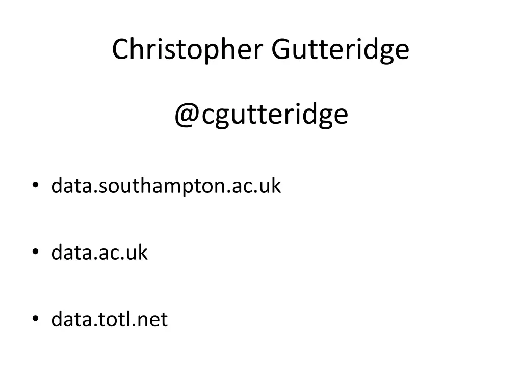 christopher gutteridge