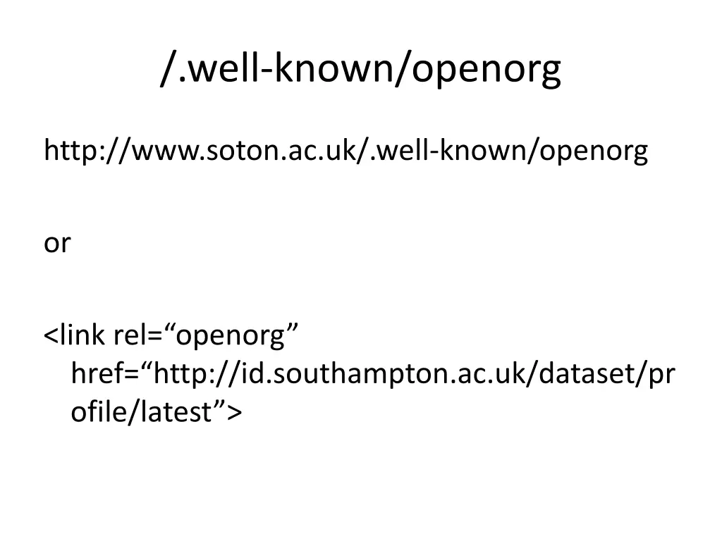 well known openorg