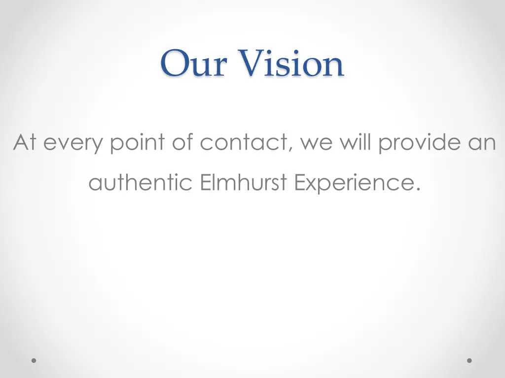 our vision