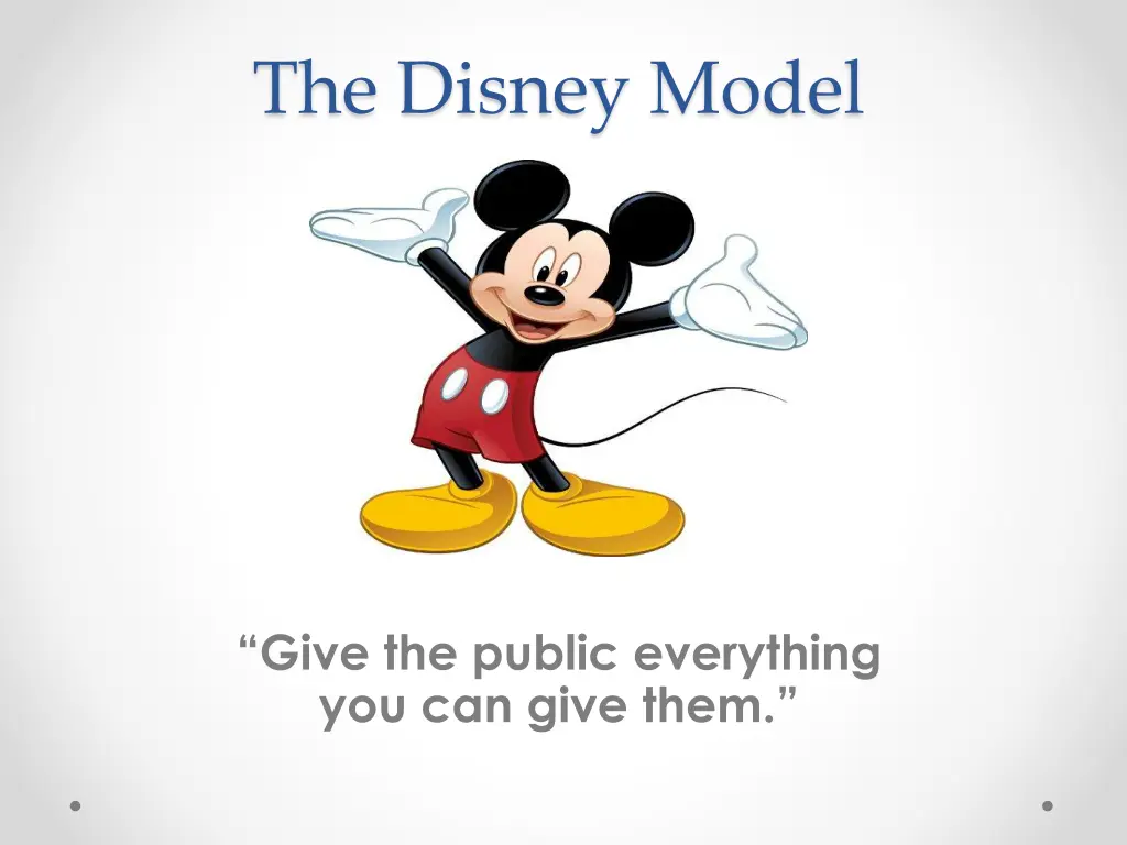 the disney model