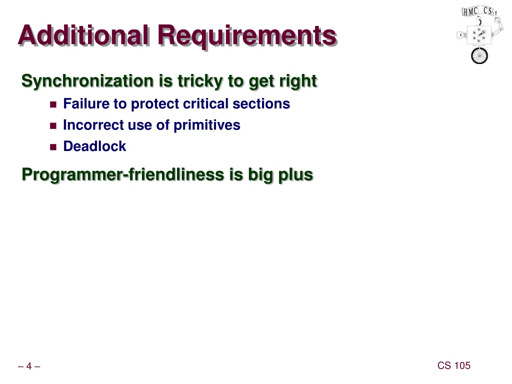 additional requirements