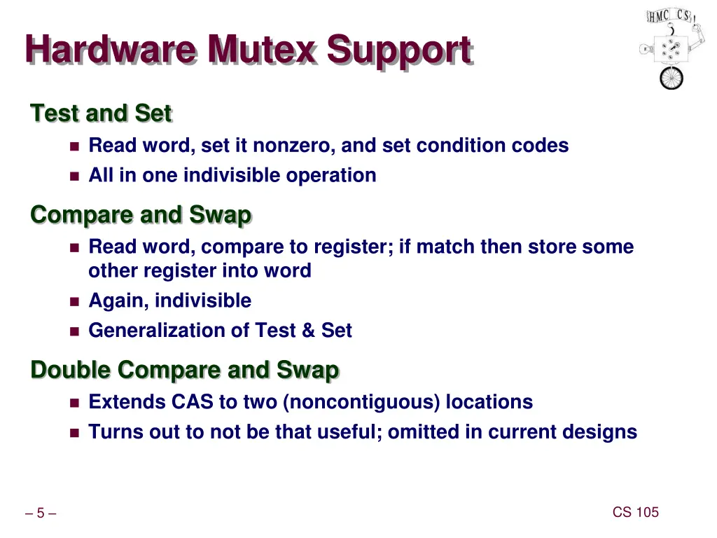 hardware mutex support