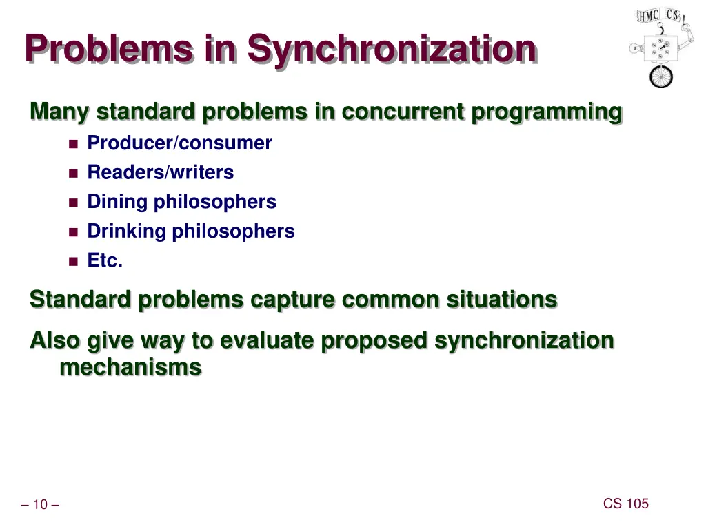 problems in synchronization