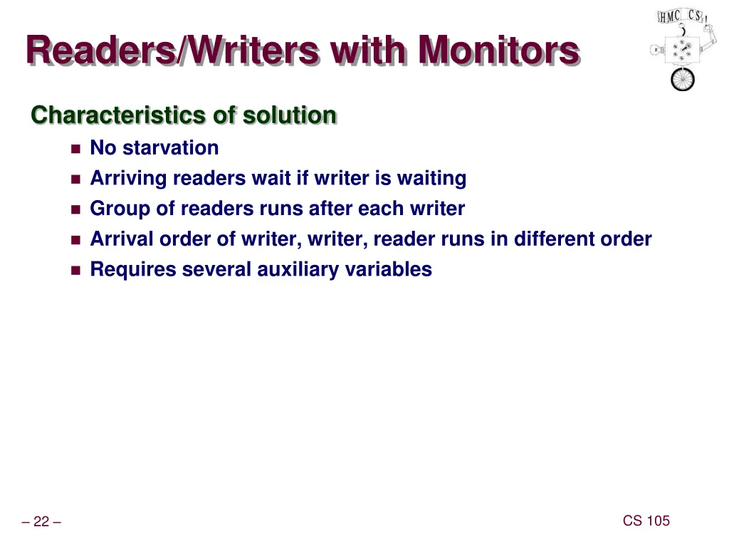 readers writers with monitors 1