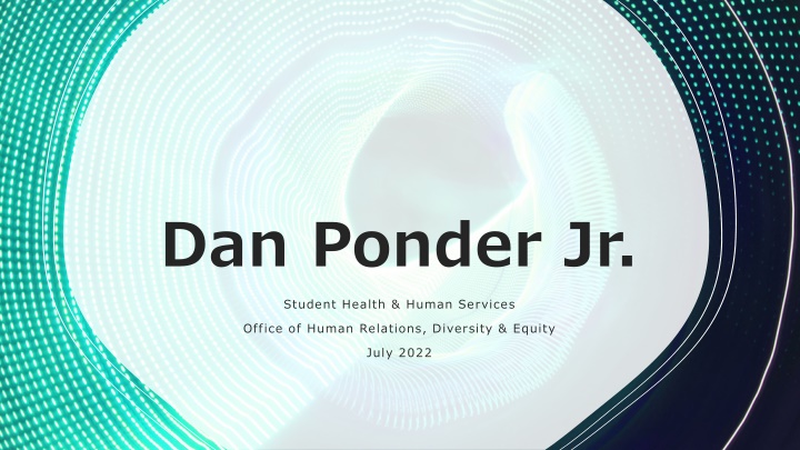 dan ponder jr student health human services