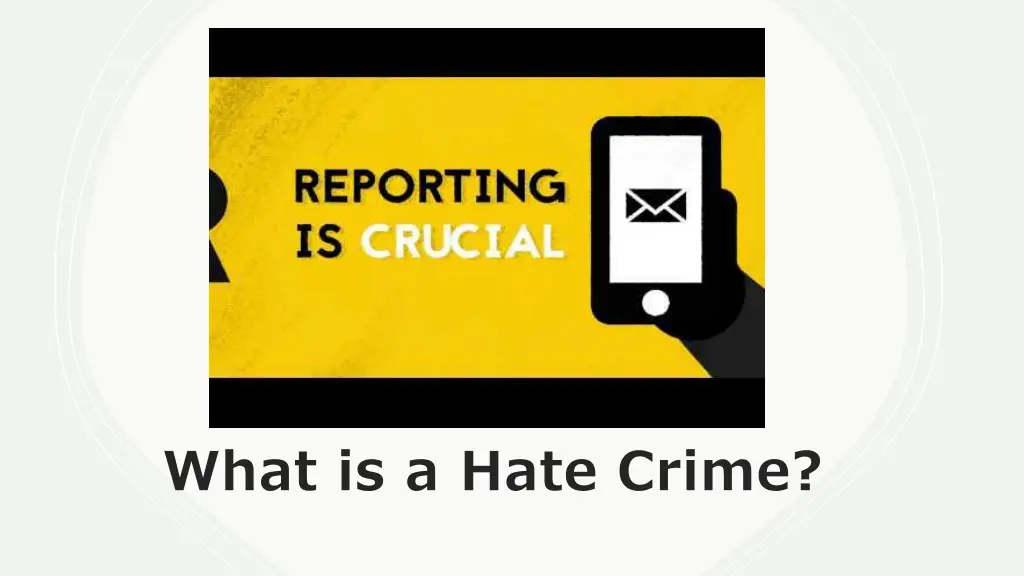 what is a hate crime