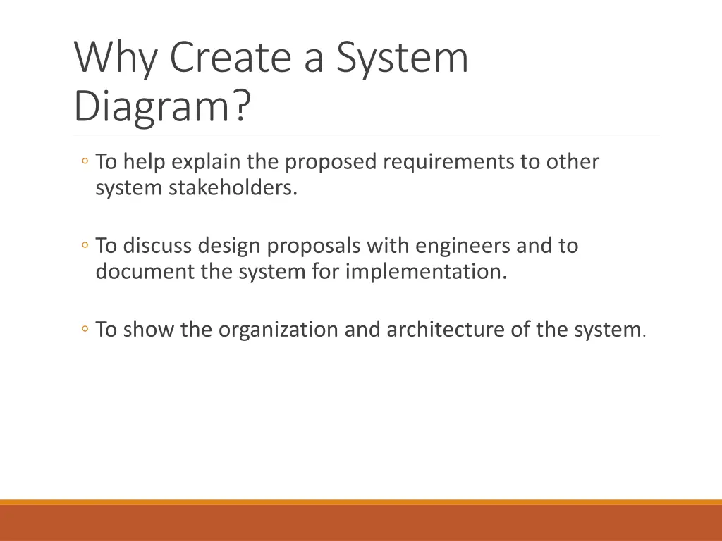 why create a system diagram