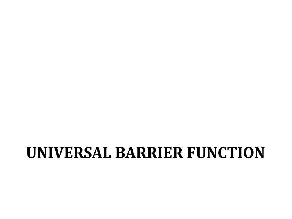 universal barrier function