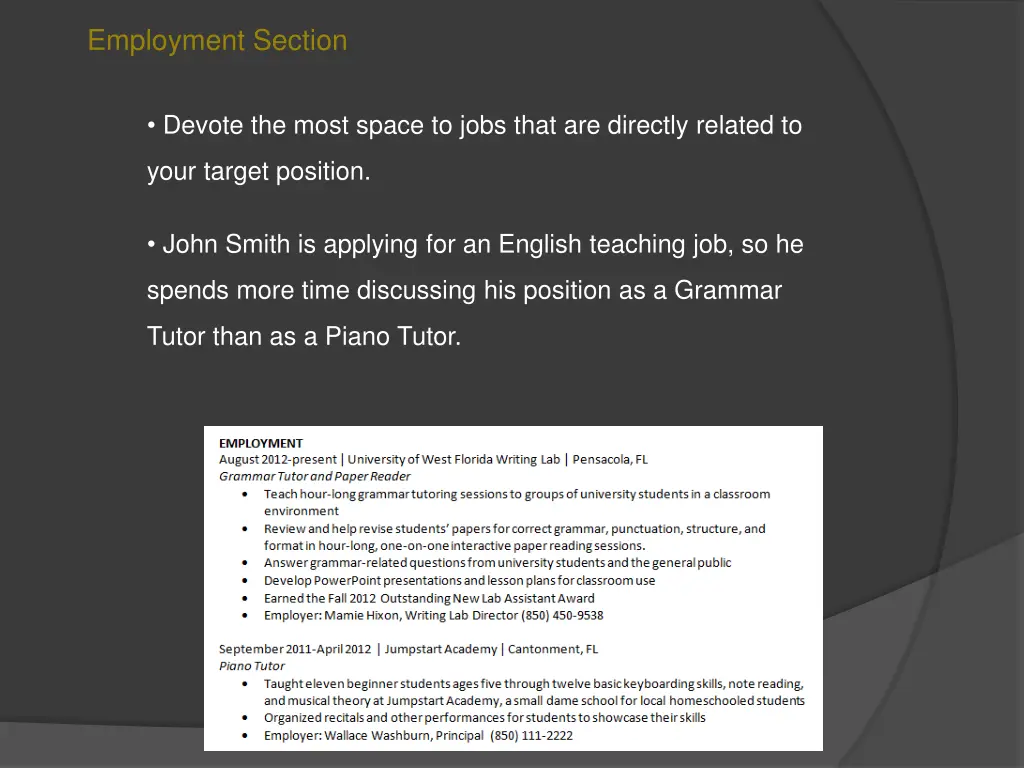 employment section 2