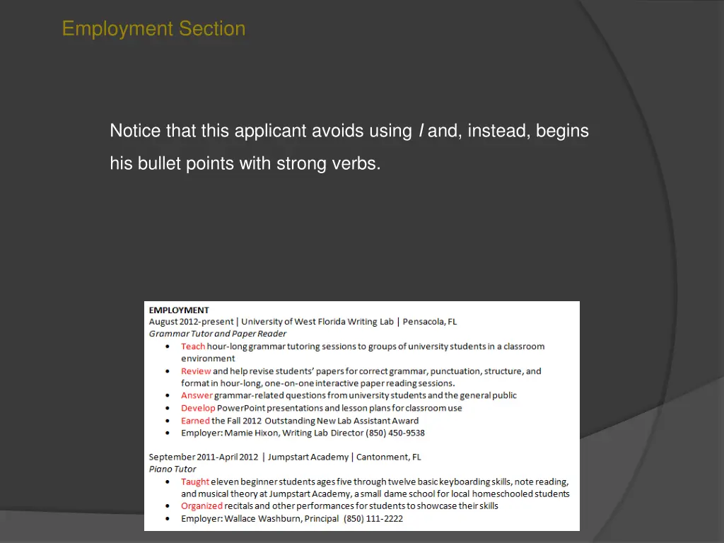 employment section 3