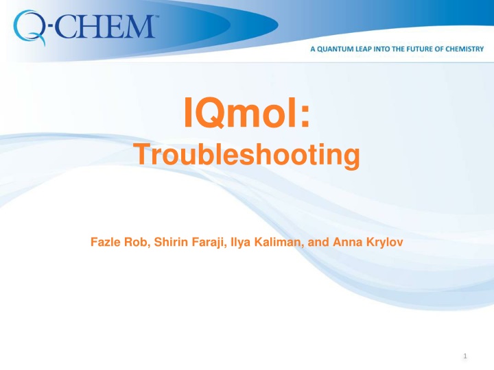 iqmol troubleshooting