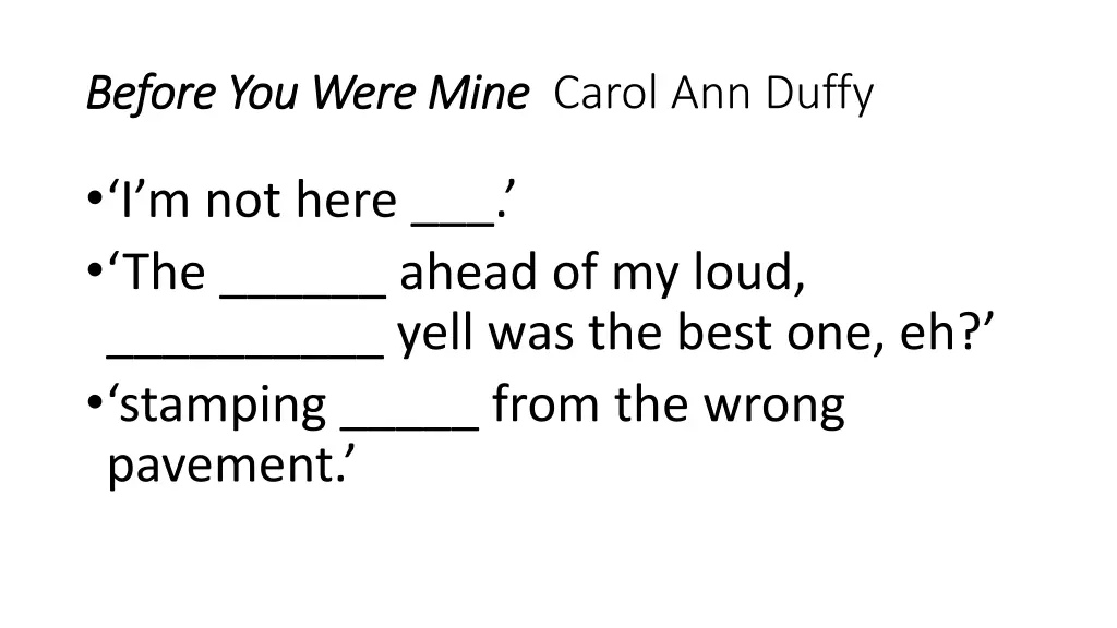 before you were mine before you were mine carol 2