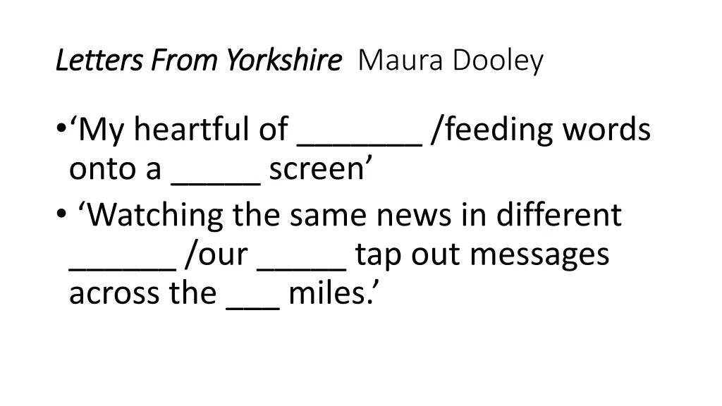 letters from yorkshire letters from yorkshire 2