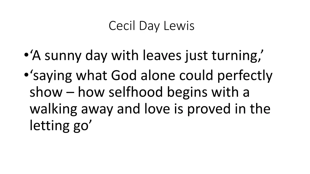 walking away walking away cecil day lewis 1