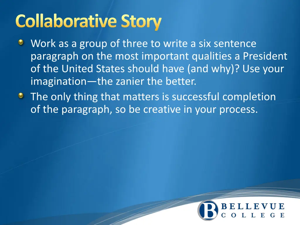 collaborative story