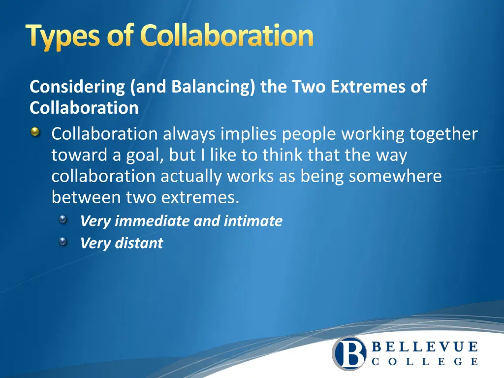 types of collaboration