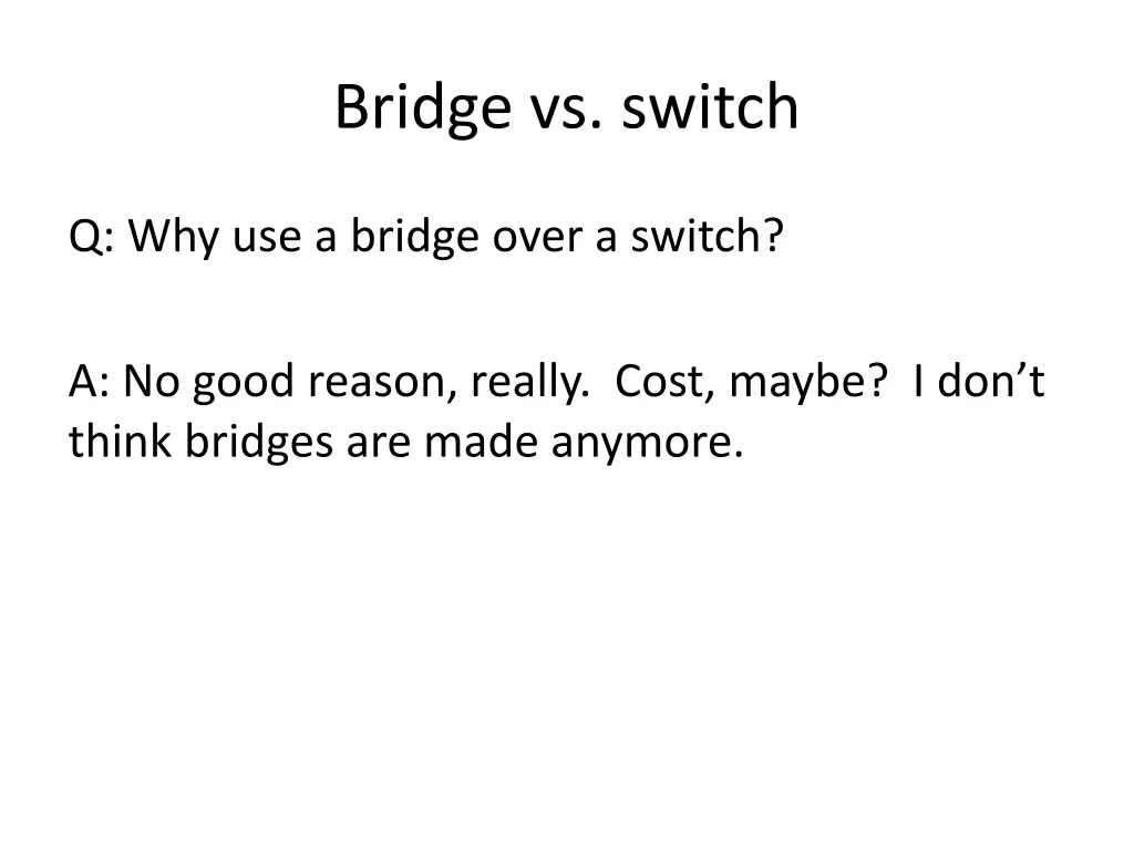 bridge vs switch