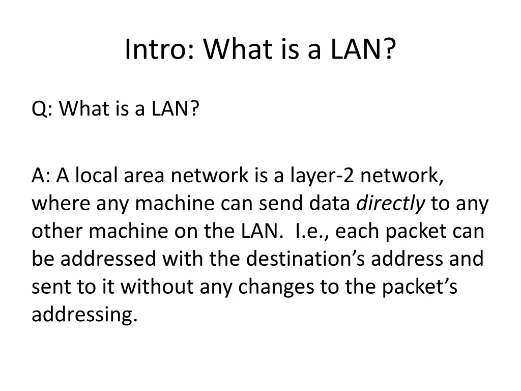 intro what is a lan