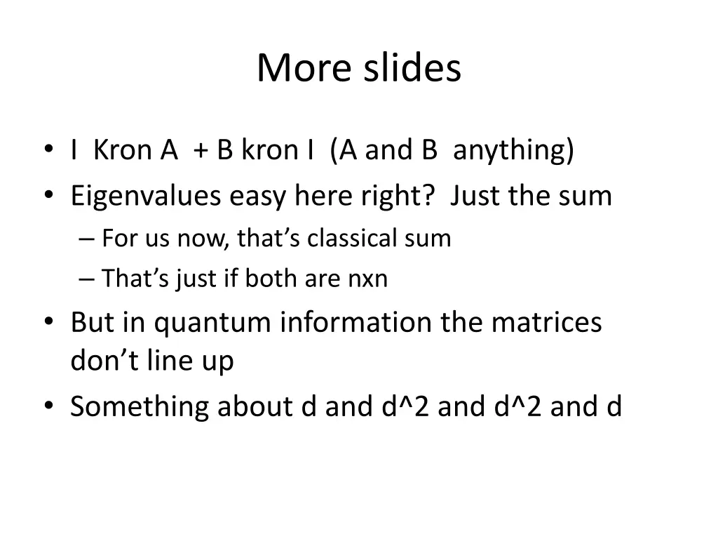 more slides