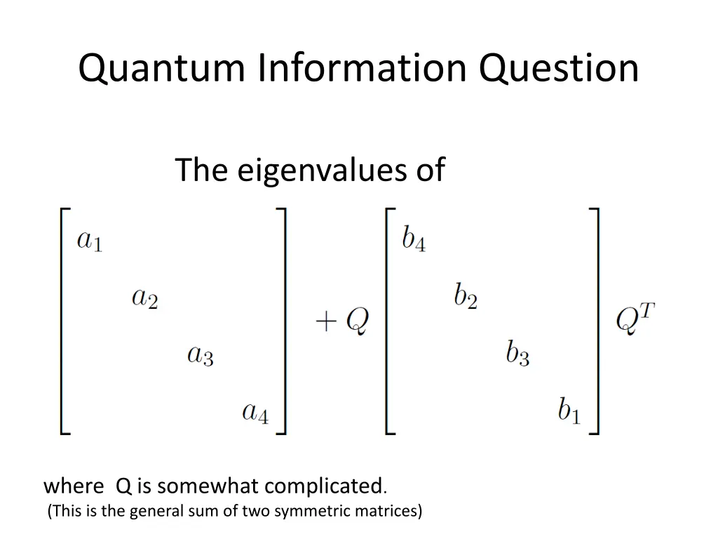 quantum information question