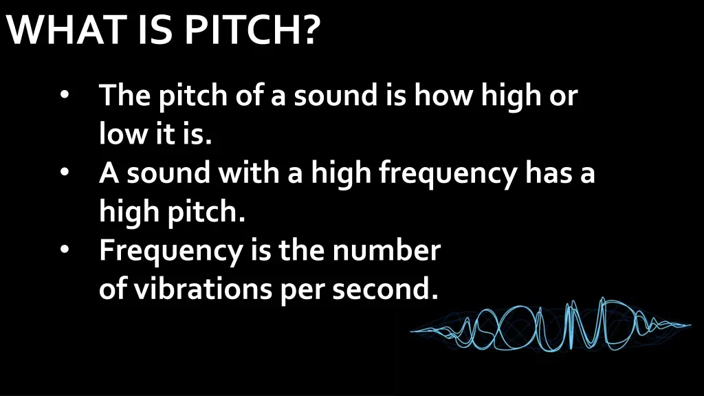 what is pitch