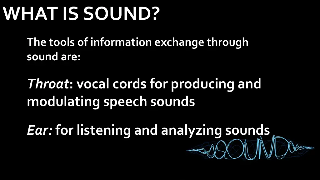 what is sound 2