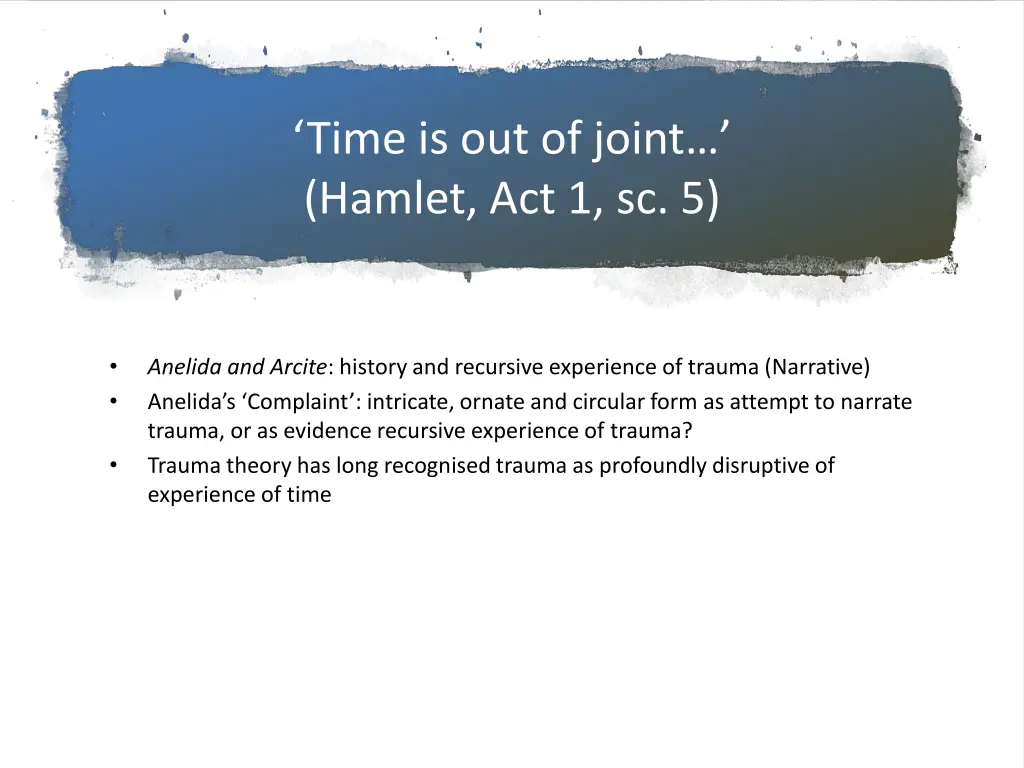 time is out of joint hamlet act 1 sc 5