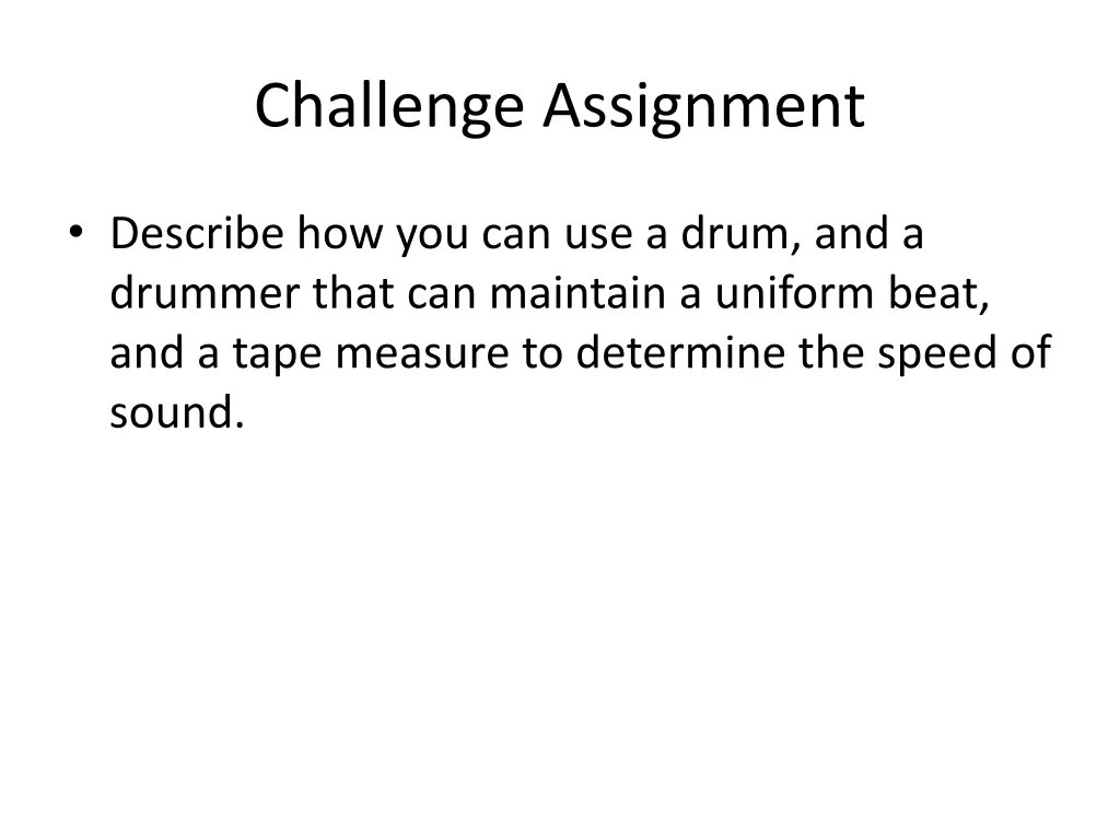 challenge assignment