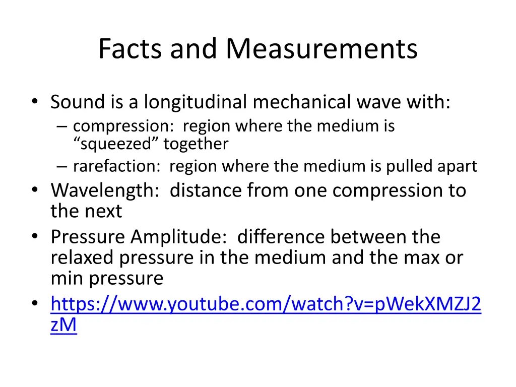 facts and measurements