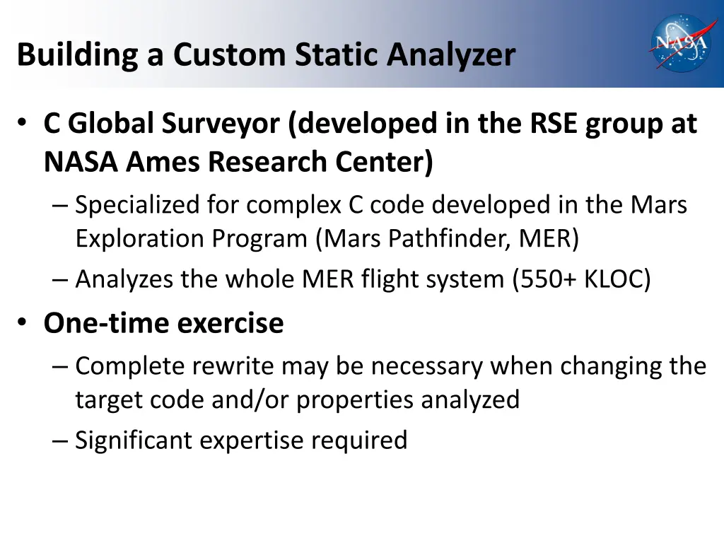 building a custom static analyzer