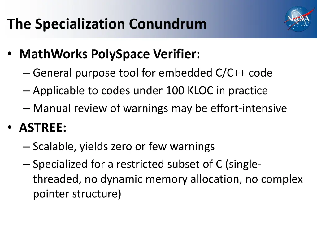 the specialization conundrum