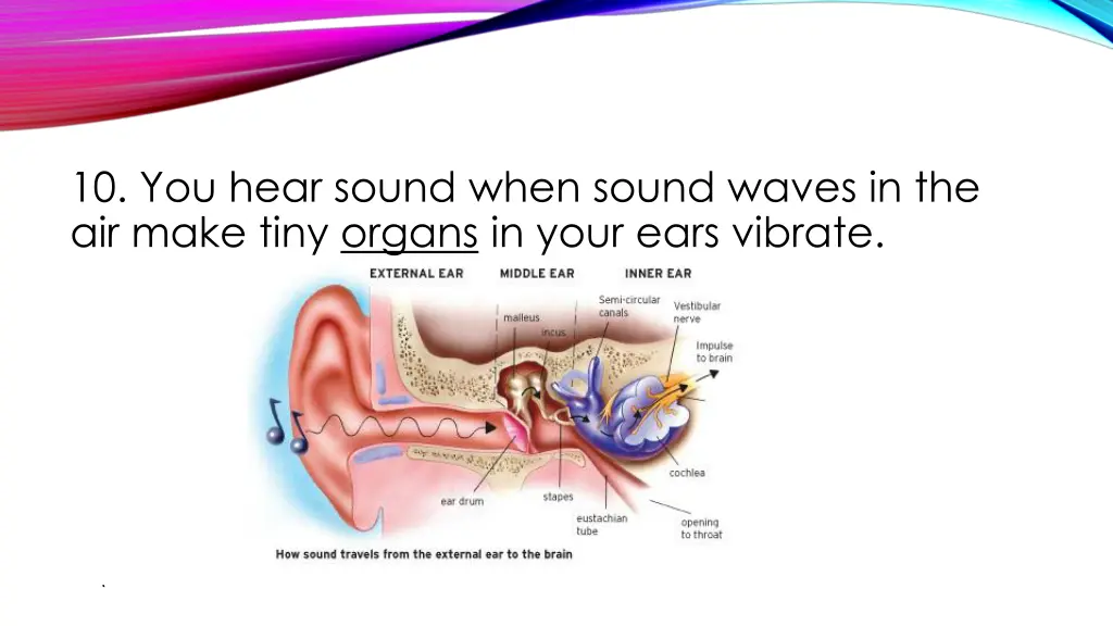 10 you hear sound when sound waves