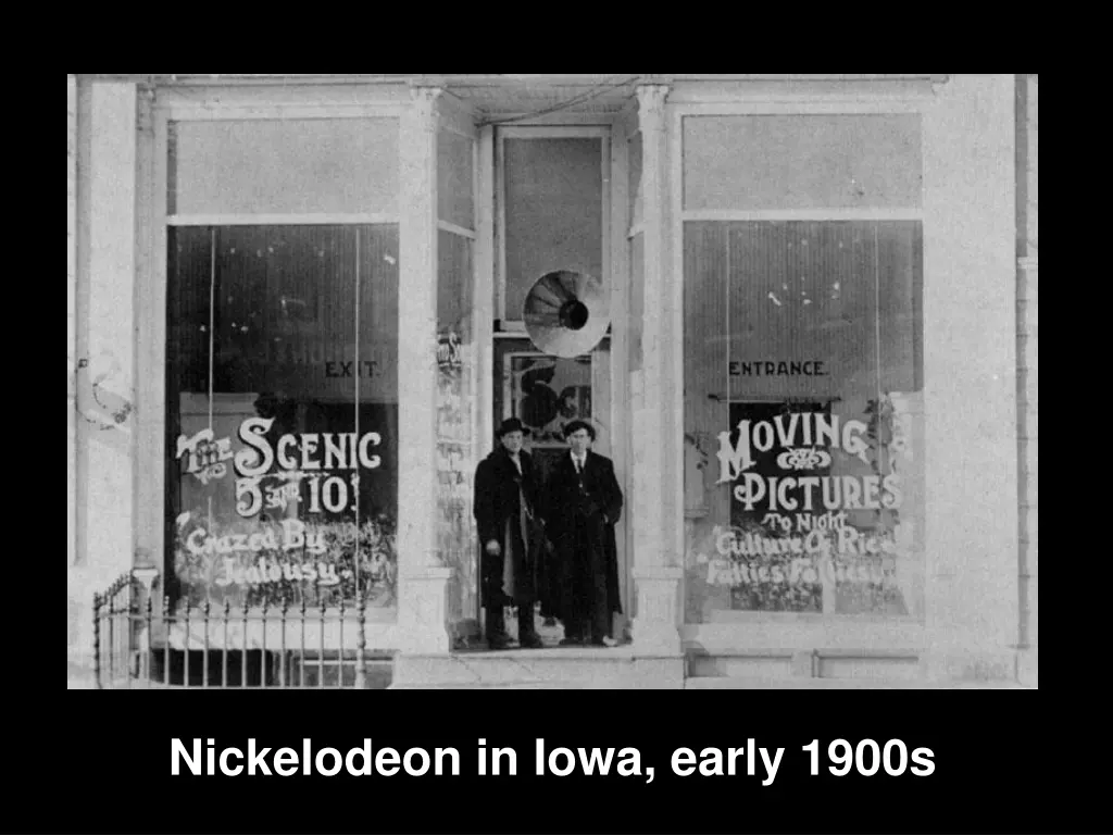 nickelodeon in iowa early 1900s