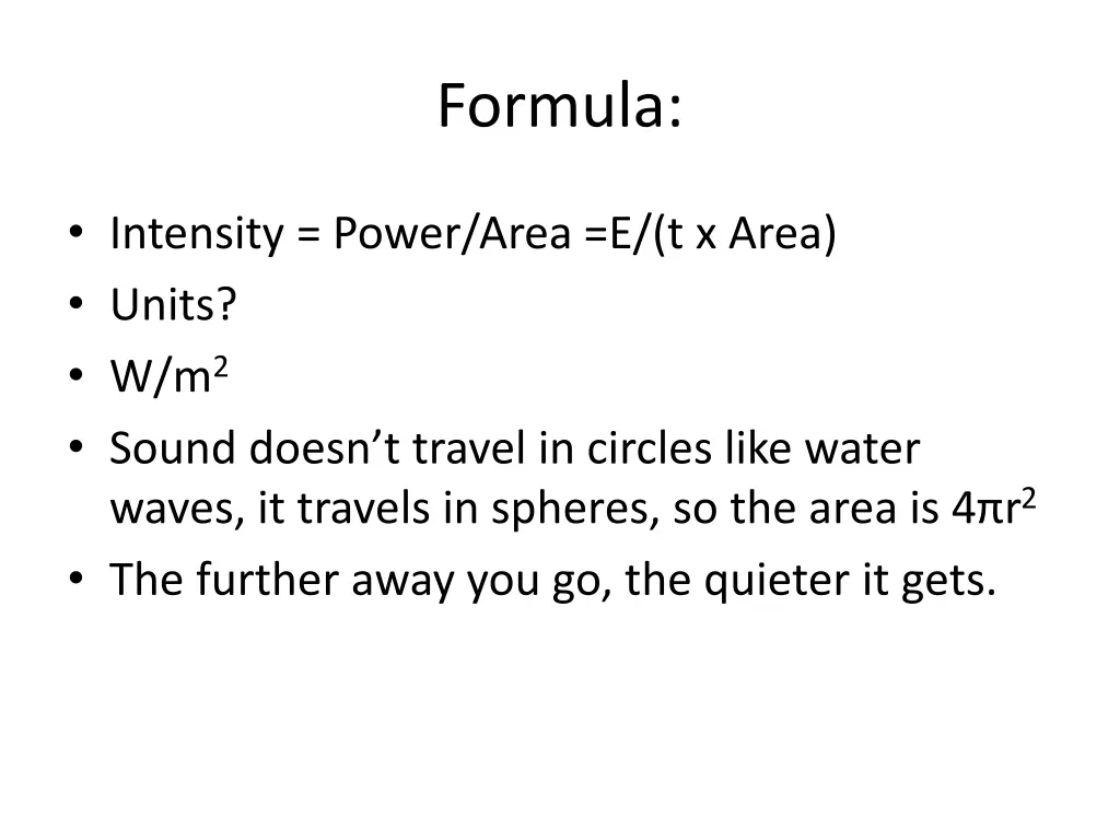 formula