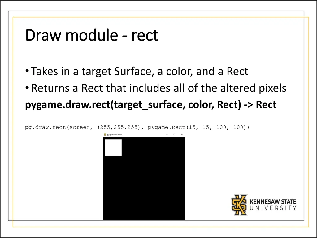 draw module draw module rect