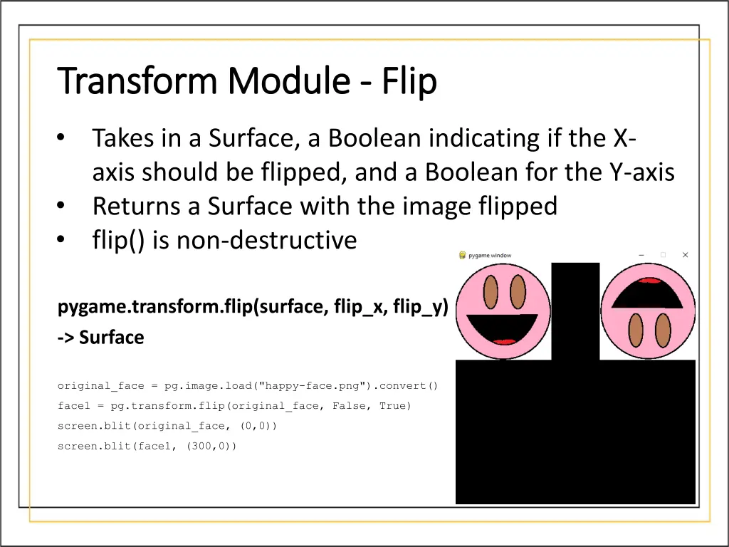 transform module transform module flip