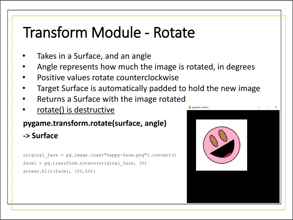 transform module transform module rotate