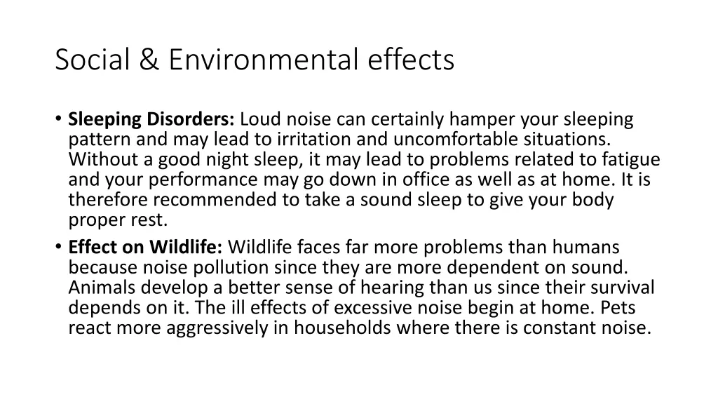 social environmental effects 1