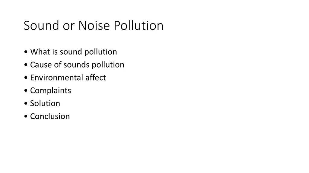 sound or noise pollution 1